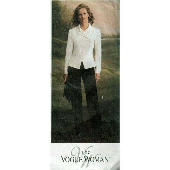 Sewing Pattern Vogue Woman  7772 Misses Jacket Skirt Pants Plus Sizes 20-24 U/C - Picture 6 of 6